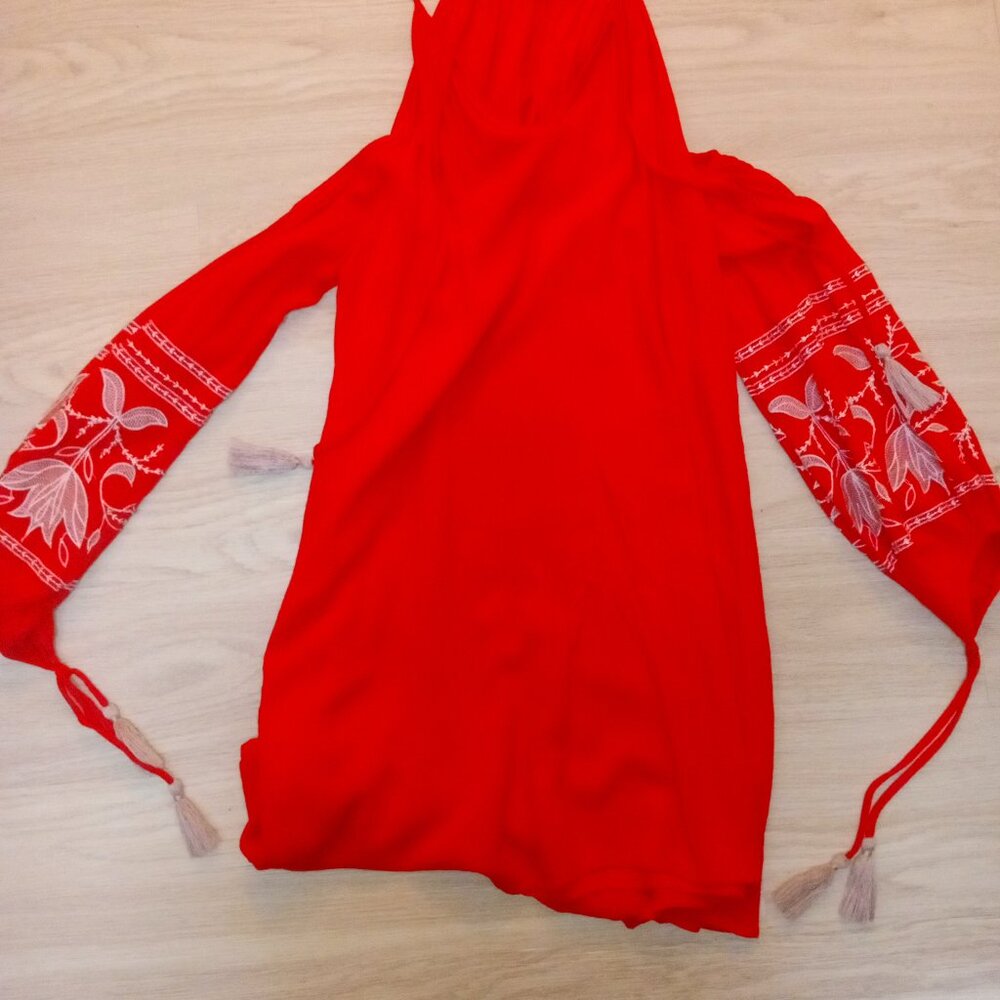 Boho Chic Red Top